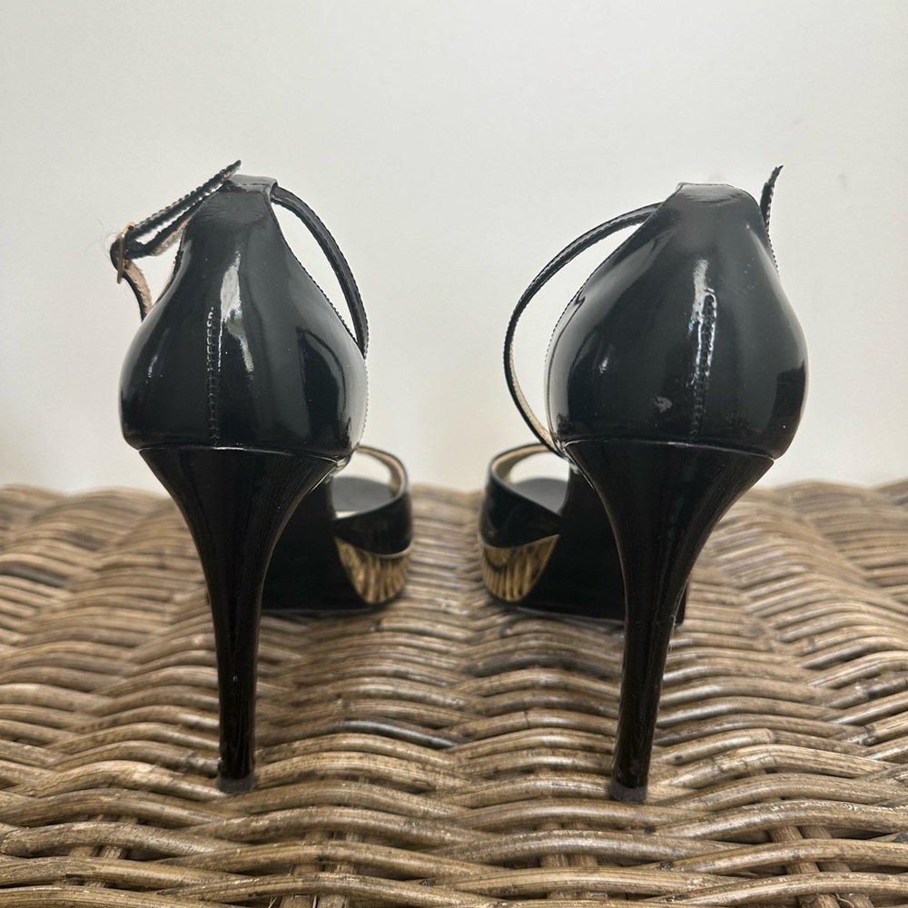 Guess by Marciano Elegant Black and Gold Women's Heels - Picture 6 of 7
